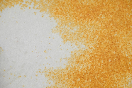 Old rusty white metal backgroundの写真素材