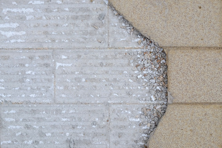 Cracked floor tileの写真素材