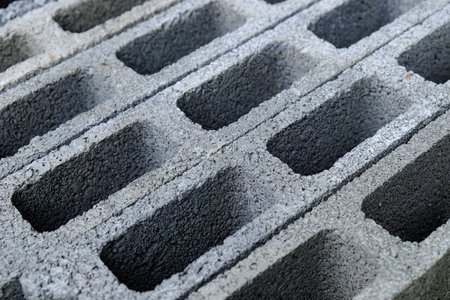 closeup cement block
