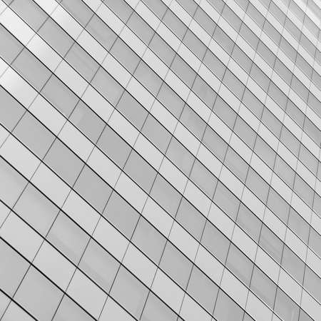 glass building pattern black and whiteの写真素材
