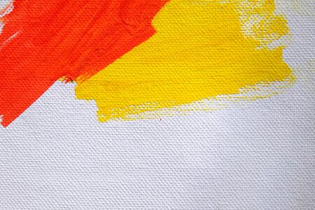 color paint on canvasの写真素材