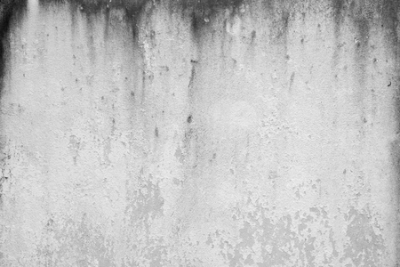 Dirty white wall with moldの写真素材