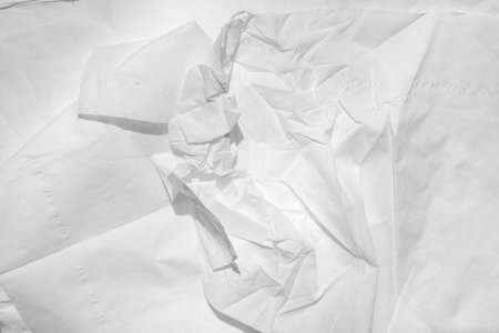 Texture of white tissue paperの写真素材