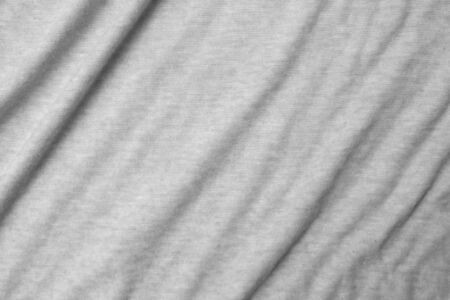 Crumpled gray fabric cloth textureの写真素材