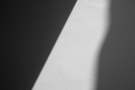 shadow on white wallの写真素材