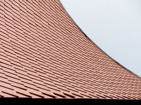 roof tile pattern and textureの写真素材