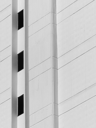 architecture with window building pattern black and white