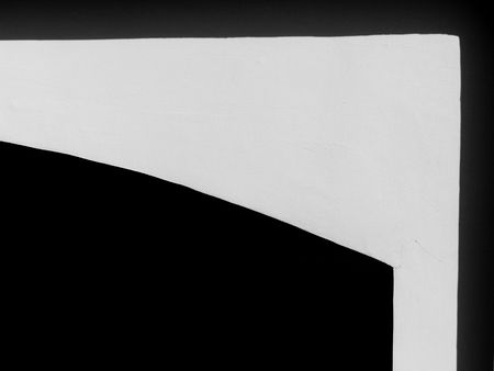 abstract black & white shaped building light and shadowの写真素材