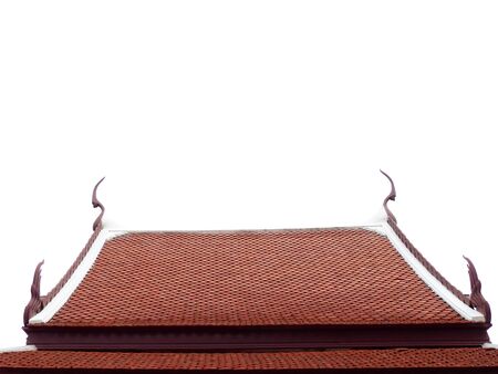Temple roof tile in thai style