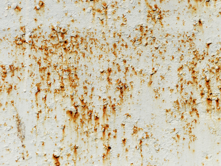 rust on white metal texture