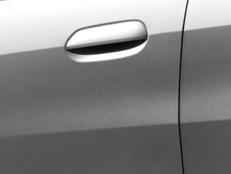 black and white door car textureの写真素材