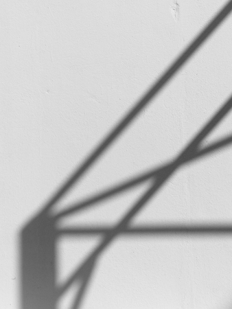 shadow on white wallの写真素材