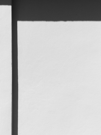 white wall with shadowの写真素材