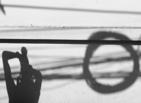 shadow on white wall