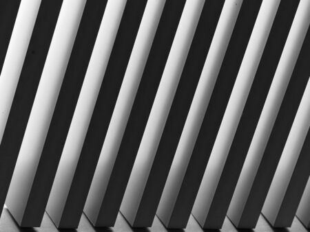 black and white structure steel ceiling patternの写真素材