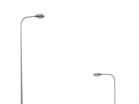 street lamppost on a white background