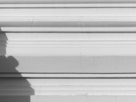 shadow on white wallの写真素材
