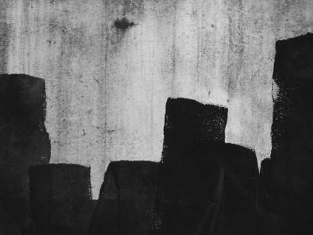 black paint wall textureの写真素材