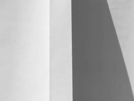 shadow on white wall designの写真素材