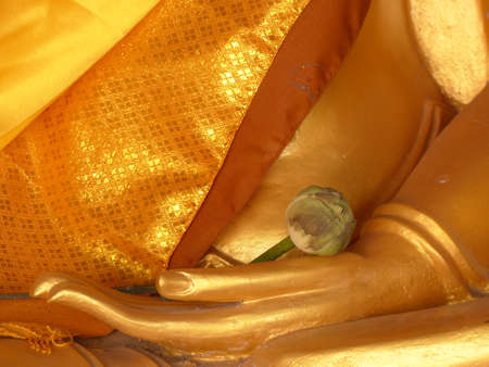 hand of buddha statueの写真素材