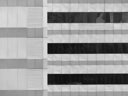black and white architecture building designの写真素材
