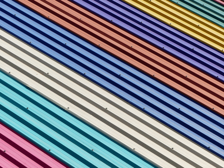 metal sheet roof textureの写真素材