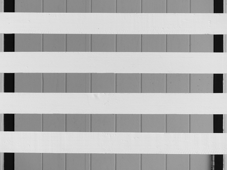 black and white wooden fenceの写真素材