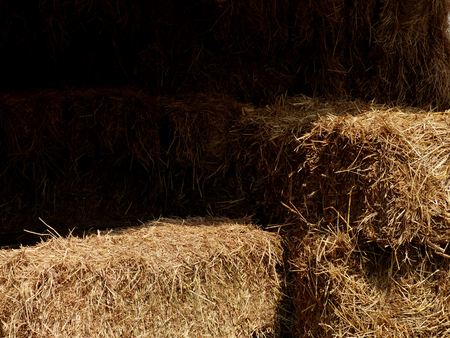 pile of strawの写真素材