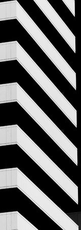 Architectural building pattern black and whiteの写真素材