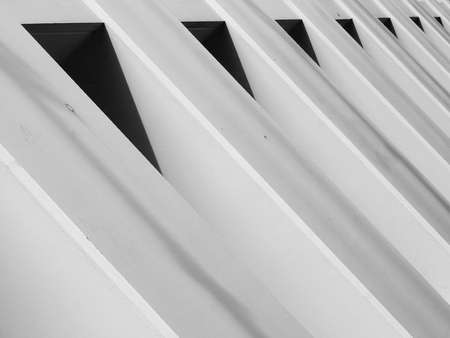 architecture building design with shadowの写真素材