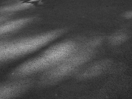 asphalt road with light and shadowの写真素材