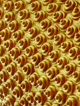 Thailand buddha statue hair patternの写真素材