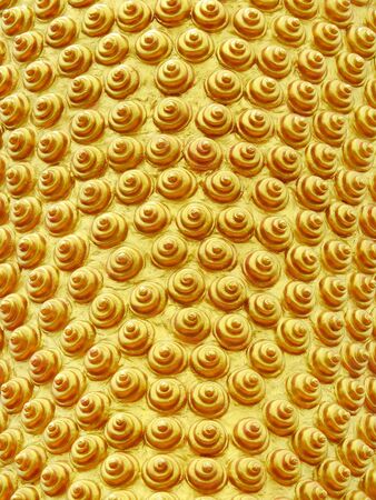 Thailand buddha statue hair patternの写真素材