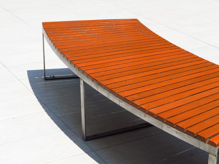 bench on street floor