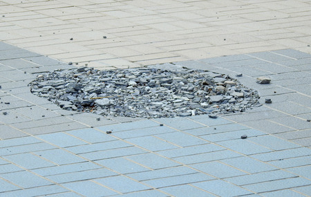 damage tile floor textureの写真素材