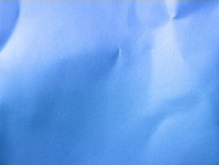 blue crumpled paper textureの写真素材