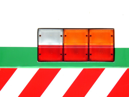 Tail lights of truck