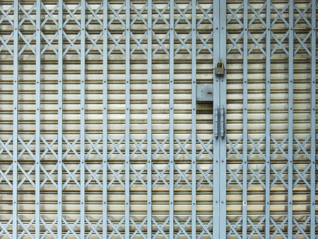 old metal door on home