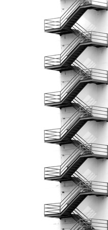 exterior fire escapeの写真素材