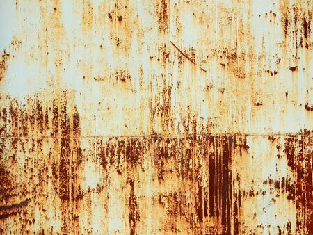 stain of rust on metal with crack texture
