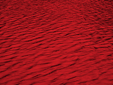 abstract red water wave texture backgroundの写真素材