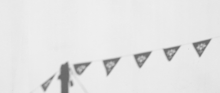 shadow flag on white wall backgroundの写真素材
