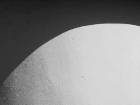 shadow on white wall minimalism styleの写真素材