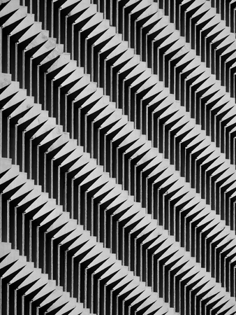 abstract architecture wall pattern black and white styleの写真素材