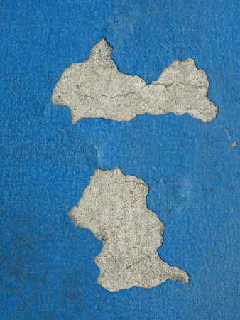 blue concrete floor with crack textureの写真素材