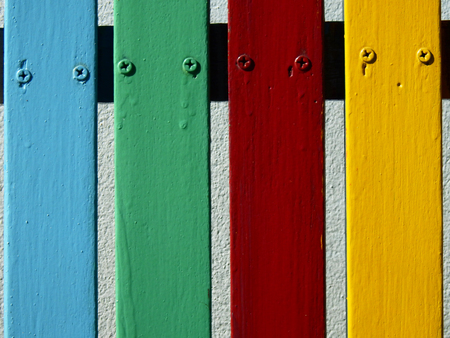 colorful wood board textureの写真素材