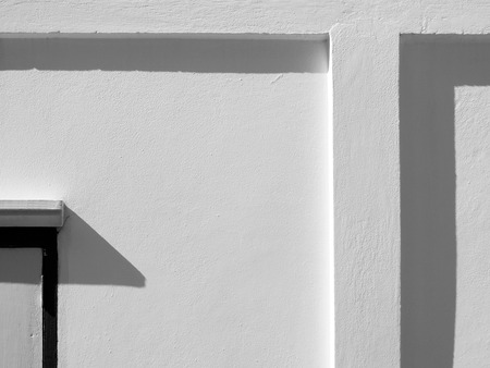 street white wall with shadow