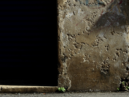 aged street concrete wallの写真素材