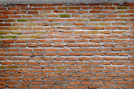 aged street brick wall textureの写真素材