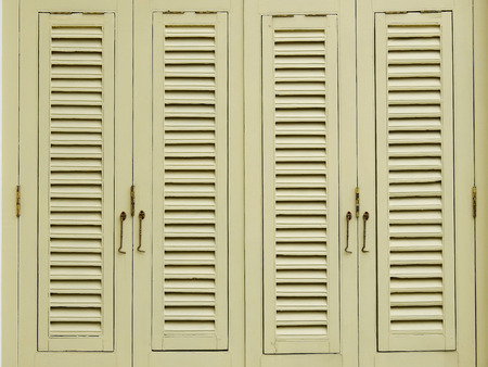 old brown wood window texture traditional Thai styleの写真素材